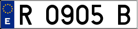 Trailer License Plate